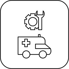 ambulance repair icon design