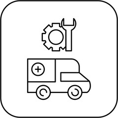 ambulance repair icon design