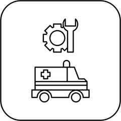 ambulance repair icon design