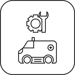 ambulance repair icon design