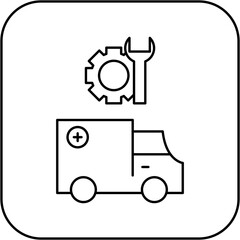 ambulance repair icon design