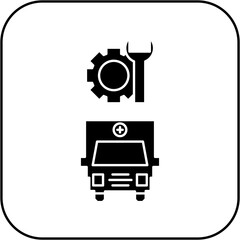 ambulance repair icon design