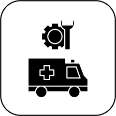 ambulance repair icon design