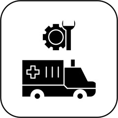 ambulance repair icon design