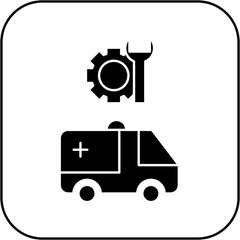 ambulance repair icon design