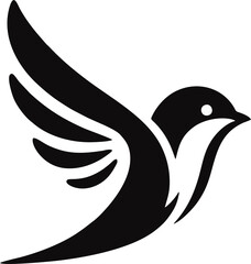 Free Bird Abstract Logo – Modern Flight Symbol Representing Liberation, Ideal for Startups, Coaching Brands, or Creative Business Identity