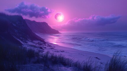 Nostalgia Wrapped In a Floating Violet Cloud Shaped Like a Fading Planet Slowly Orbiting a Star From Memory