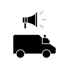 ambulance speaker icon design