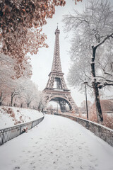 paris photograph eiffel winter style essence
