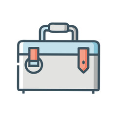 Obraz premium toolbox icon vector .white background