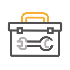 toolbox icon vector .white background