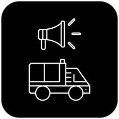 
ambulance speaker icon design