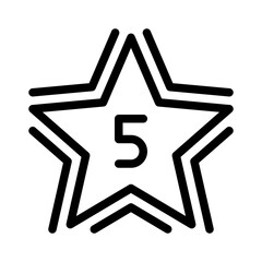 rating number line icon