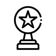 trophy line icon