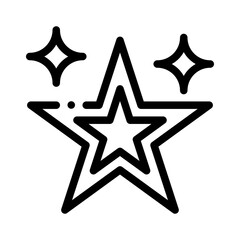 sparkle line icon