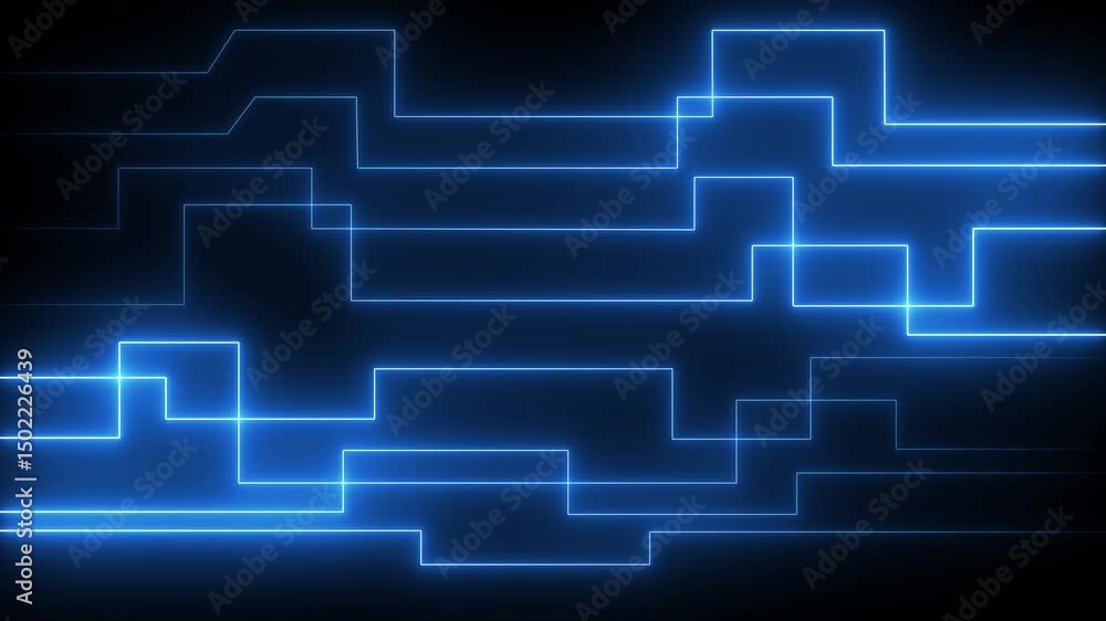 Poster glowing neon circuit board icon glowing neon lines. simple logotype icon concept. close-up of comput