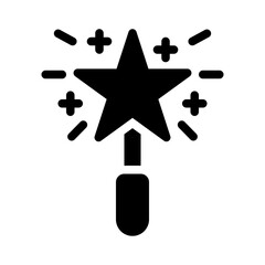 magic wand glyph icon