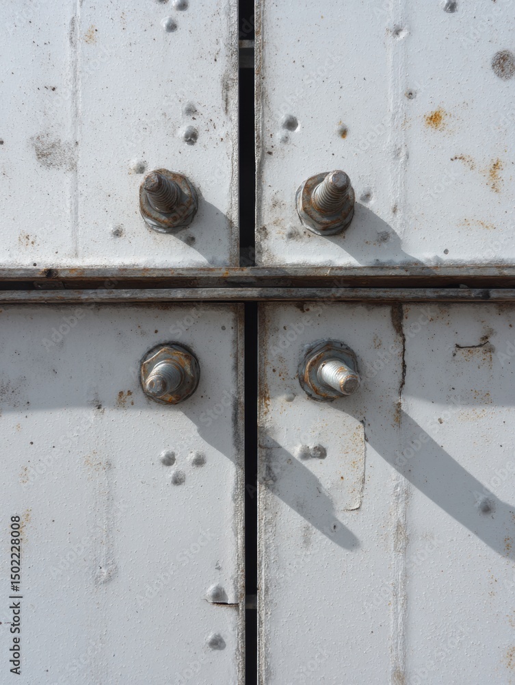 Poster cladding fixings and anchors detail illustrating structural grid plan installation with well-defined