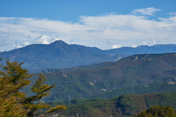 長野県　ビーナスライン　三峰大展望台からの景色
