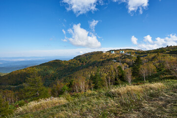 長野県　ビーナスライン　美ヶ原高原からの景色
