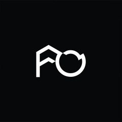Minimal flat logo with AO initials, designed for corporate branding, startups, or creative businesses seeking a clean and modern professional identity.