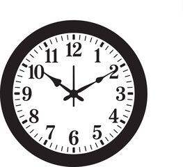 Printclock stencil icon silhouette vector illustration
