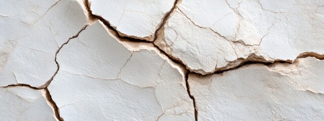 Fototapeta premium Parched soil: sunbaked land, cracked texture, arid expanse, intense heat, rugged scenery, barren ground, nature's resilience, weathered surface, dry atmosphere, harsh environment.