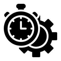 clock glyph icon