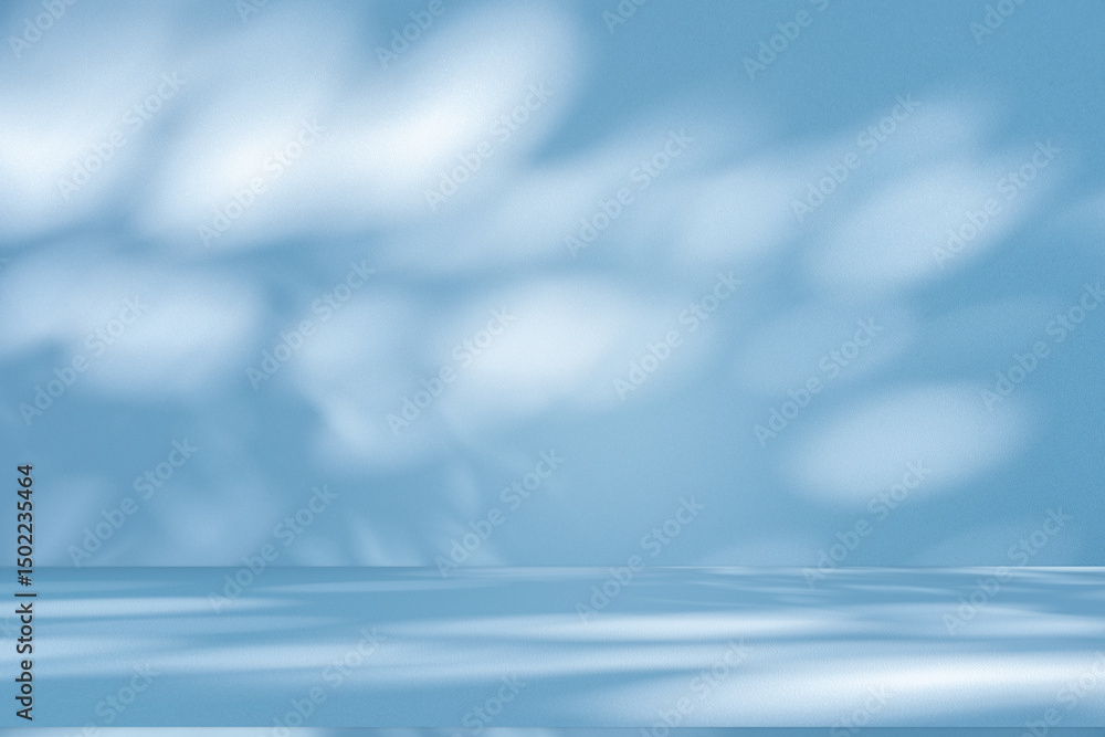 Leinwandbilder wall interior background, studio and backdrops show products. with soft light shadow from window col