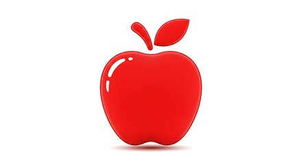 Obraz premium red apple icon