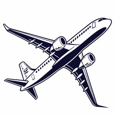 airplane icon vector .white background