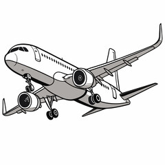 airplane icon vector .white background