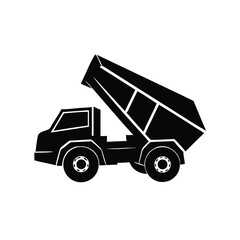 Fototapeta premium Heavy cargo truck and trailer vector illustration isolated on white