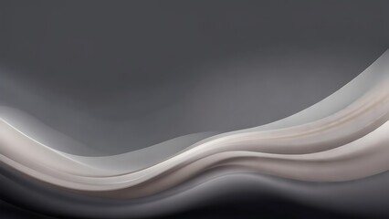 Elegant flowing ribbons of light and shadow on a dark gray gradient backdrop