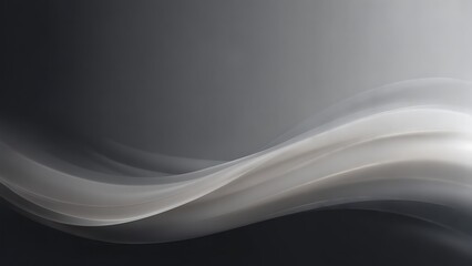 Ethereal Gray Waves: Abstract Gradient Background with Subtle Light and Shadow Play