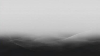 Ethereal monochrome gradient with subtle wave-like forms and soft, diffused lighting