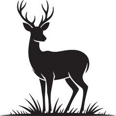 deer silhouette vector
