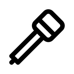 Dynamic mic outline element for audio design, great for streaming or events.