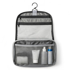 Mesh toiletry hanging bag for travel or dorm