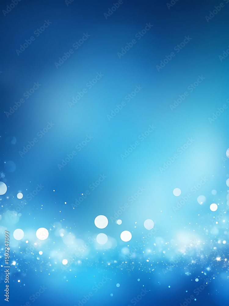 Poster elegant abstract blue ai background with bokeh light effect, smooth texture, modern design pattern, 
