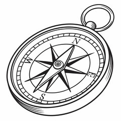 compass vector art new design
