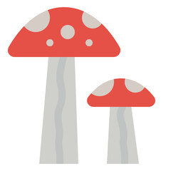 Red Forest Mushrooms