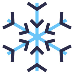 Blue Snowflake Icon