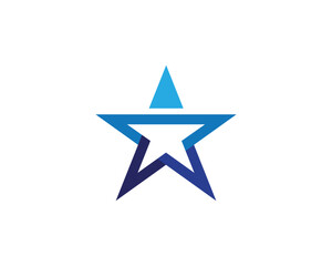 Star logo template vector icon illustration design