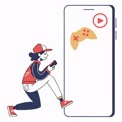 mobile game icon   white backround 