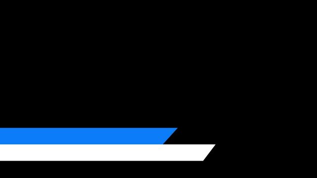 Lower third yellow line animation title. Simple and easy to use. Lower Third animation. 4k. Alpha Channel. Cool simple modern design .