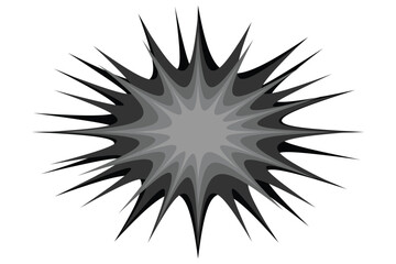 Comic burst vector icon. Comic burst, bursting star, starburst speech bubbles. Star sticker, burst speech balloon.