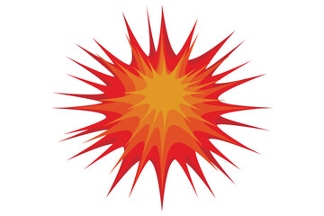 Comic burst vector icon. Comic burst, bursting star, starburst speech bubbles. Star sticker, burst speech balloon.