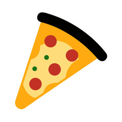 pizza slice icons, vector .white background