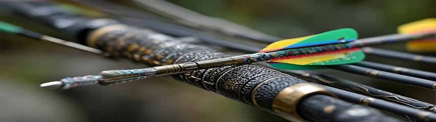 Archery Arrows Close-up Outdoors